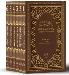 Kuranı Azim ve Soru Edatlı Kelime Manası (6 Cilt Takım)