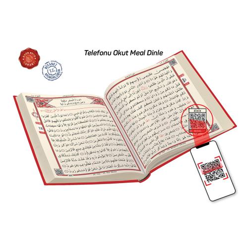 Kur'an-ı Kerim (Kırmızı)- (Rahle Boy) -