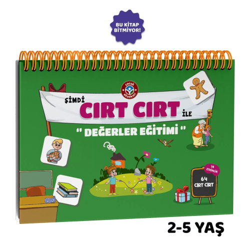 Çocuk Akademi Şimdi Cırt Cırt Vakti Değerler Eğitimi Etkinlik Kitabı