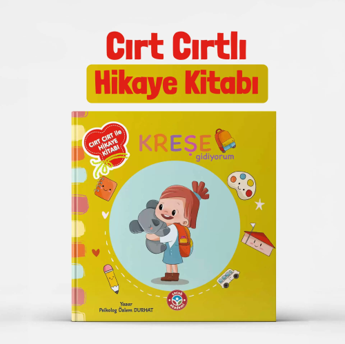 Çocuk Akademi Kreşe Gidiyorum Cırt Cırtlı Aktivite Etkinlik Kitabı