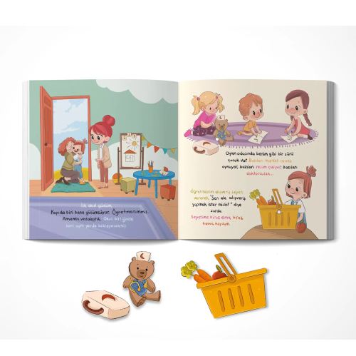 Çocuk Akademi Kreşe Gidiyorum Cırt Cırtlı Aktivite Etkinlik Kitabı