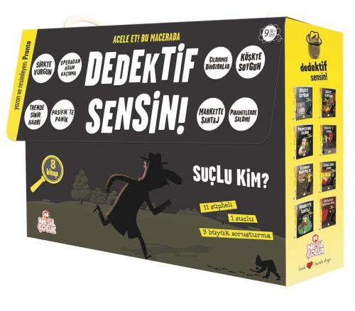 Dedektif Sensin (2 Set Bir Arada - 8 Kitap Takım)